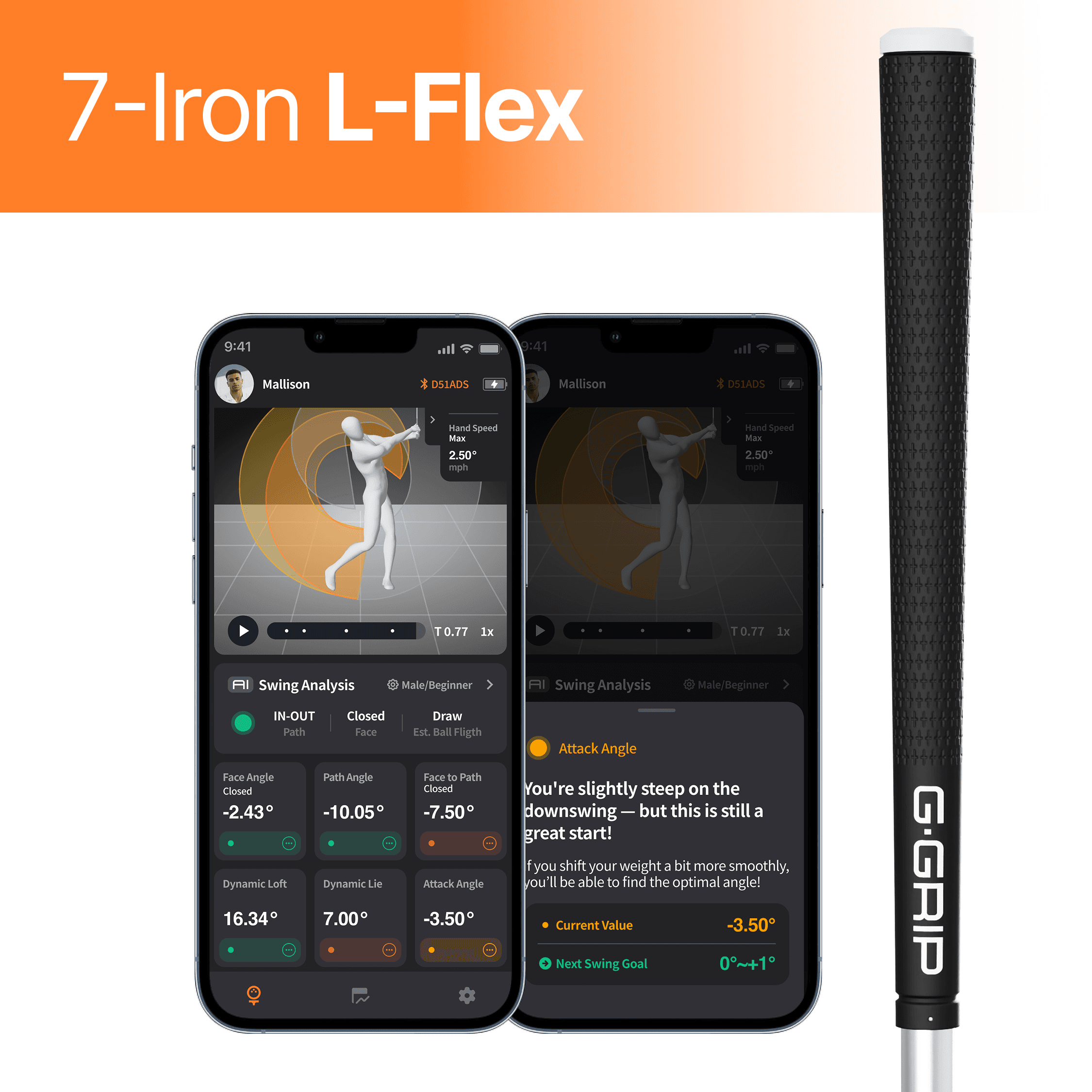 G-GRIP ST Ladie's 7-Iron [L-FLEX]