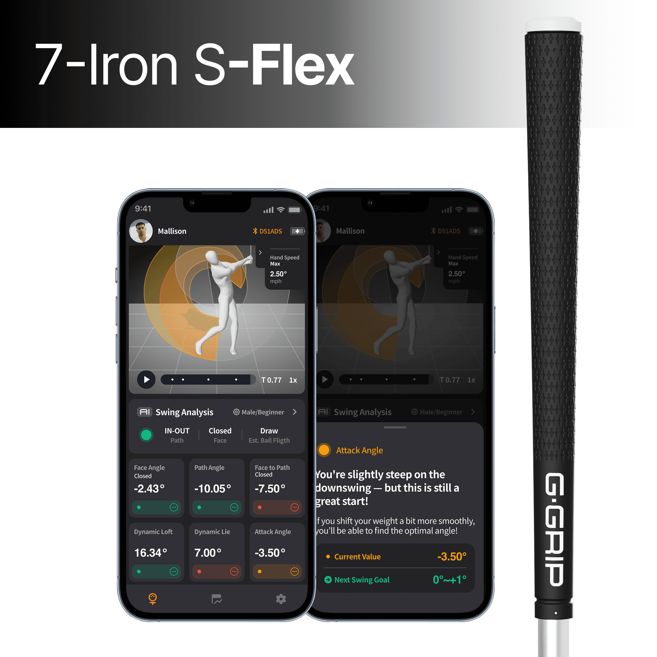 G-GRIP ST Men's 7-Iron [S-FLEX]